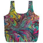 Abstract marbling Full Print Recycle Bag (XXL) Front