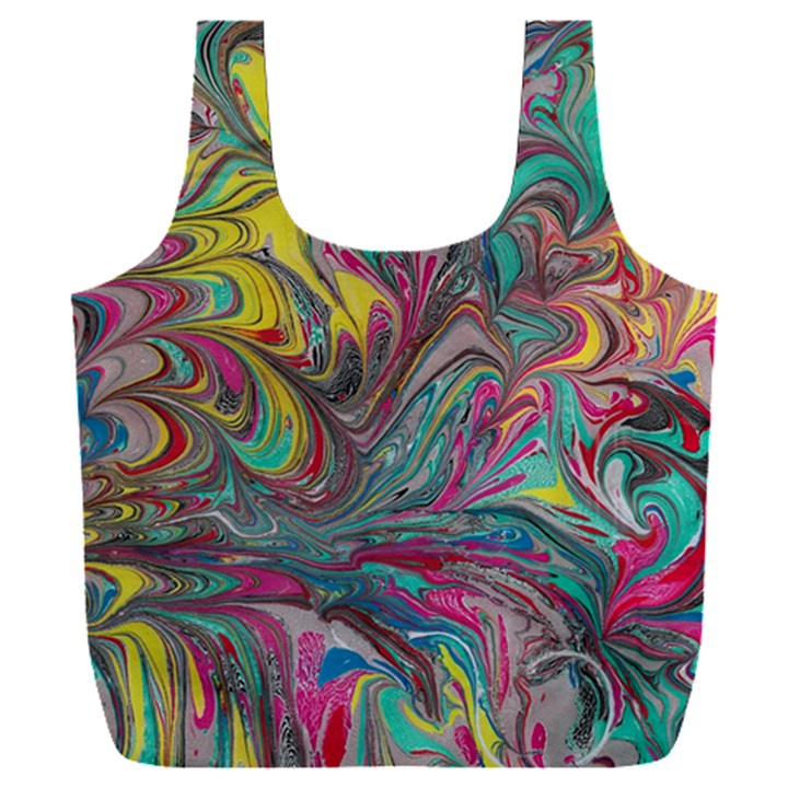 Abstract marbling Full Print Recycle Bag (XXL)