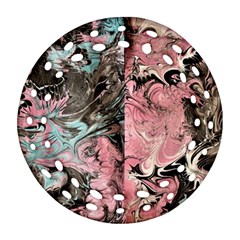 Marbling Collage Ornament (round Filigree)