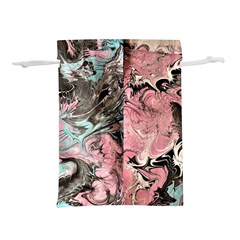 Marbling Collage Lightweight Drawstring Pouch (l)