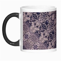 Violet Textured Mosaic Ornate Print Morph Mugs by dflcprintsclothing