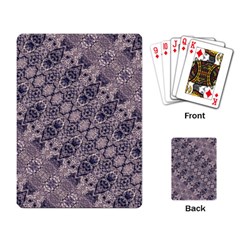 Violet Textured Mosaic Ornate Print Playing Cards Single Design (rectangle)