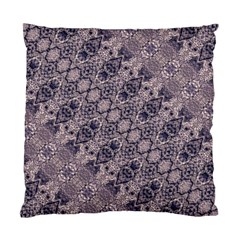 Violet Textured Mosaic Ornate Print Standard Cushion Case (one Side) by dflcprintsclothing