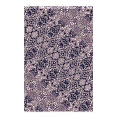 Violet Textured Mosaic Ornate Print Shower Curtain 48  X 72  (small) 