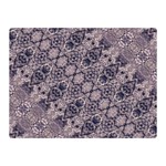 Violet Textured Mosaic Ornate Print Double Sided Flano Blanket (Mini)  35 x27  Blanket Front