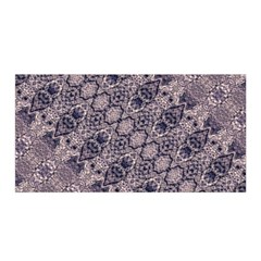 Violet Textured Mosaic Ornate Print Satin Wrap by dflcprintsclothing