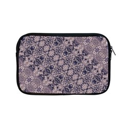 Violet Textured Mosaic Ornate Print Apple Macbook Pro 13  Zipper Case by dflcprintsclothing