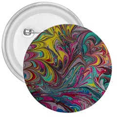 Abstract Marbling Swirls 3  Buttons by kaleidomarblingart