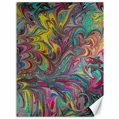 Abstract Marbling Swirls Canvas 36  X 48  by kaleidomarblingart