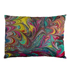 Abstract Marbling Swirls Pillow Case by kaleidomarblingart