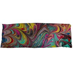 Abstract Marbling Swirls Body Pillow Case (dakimakura) by kaleidomarblingart