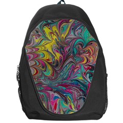 Abstract Marbling Swirls Backpack Bag by kaleidomarblingart