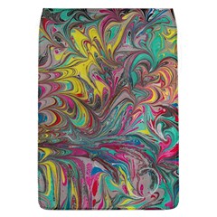 Abstract Marbling Swirls Removable Flap Cover (l) by kaleidomarblingart