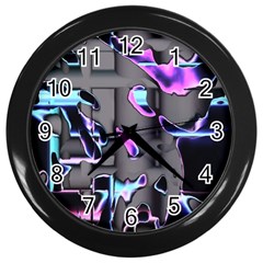 D B  Wall Clock (black) by MRNStudios