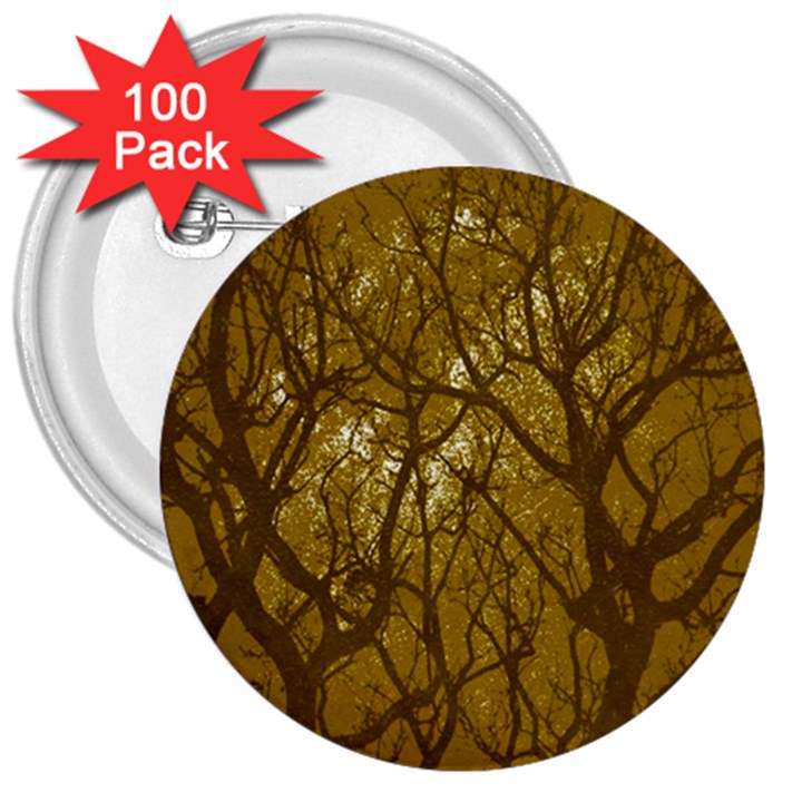 Forest Landscape Illustration 2 3  Buttons (100 pack) 