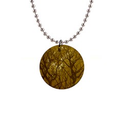 Forest Landscape Illustration 2 1  Button Necklace by dflcprintsclothing