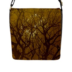 Forest Landscape Illustration 2 Flap Closure Messenger Bag (l) by dflcprintsclothing