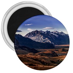 Mountain Patagonian Landscape, Santa Cruz, Argentina 3  Magnets by dflcprintsclothing