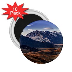 Mountain Patagonian Landscape, Santa Cruz, Argentina 2 25  Magnets (10 Pack)  by dflcprintsclothing