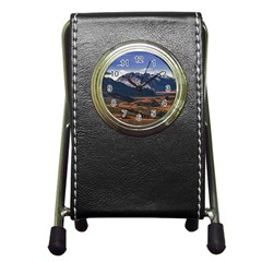 Mountain Patagonian Landscape, Santa Cruz, Argentina Pen Holder Desk Clock by dflcprintsclothing