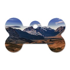 Mountain Patagonian Landscape, Santa Cruz, Argentina Dog Tag Bone (two Sides) by dflcprintsclothing