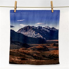 Mountain Patagonian Landscape, Santa Cruz, Argentina Face Towel by dflcprintsclothing