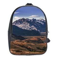 Mountain Patagonian Landscape, Santa Cruz, Argentina School Bag (xl) by dflcprintsclothing