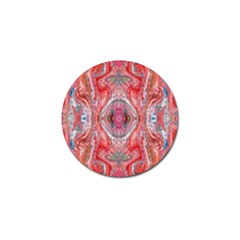 Intricate Red Marbling Golf Ball Marker (10 Pack) by kaleidomarblingart