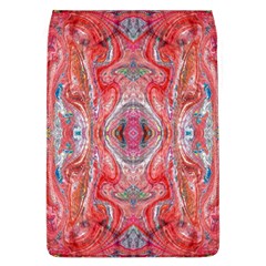 Intricate Red Marbling Removable Flap Cover (l) by kaleidomarblingart