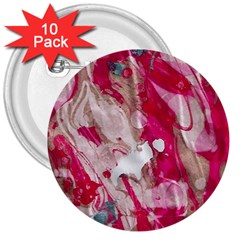 Magenta On Pink 3  Buttons (10 Pack)  by kaleidomarblingart