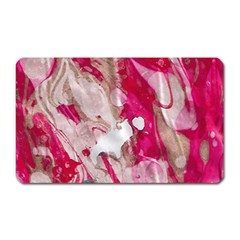 Magenta On Pink Magnet (rectangular) by kaleidomarblingart