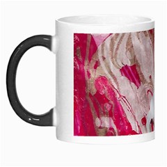 Magenta On Pink Morph Mugs by kaleidomarblingart