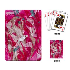 Magenta On Pink Playing Cards Single Design (rectangle) by kaleidomarblingart