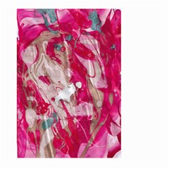 Magenta On Pink Large Garden Flag (two Sides) by kaleidomarblingart