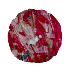 Magenta On Pink Standard 15  Premium Flano Round Cushions by kaleidomarblingart