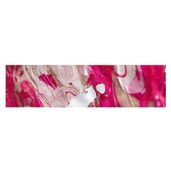 Magenta On Pink Satin Scarf (oblong) by kaleidomarblingart