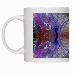 Amethyst Marbling White Mugs by kaleidomarblingart