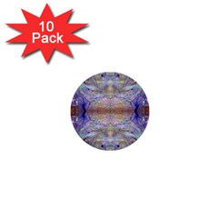 Amethyst Marbling 1  Mini Buttons (10 Pack)  by kaleidomarblingart