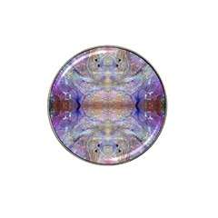 Amethyst Marbling Hat Clip Ball Marker (4 Pack) by kaleidomarblingart