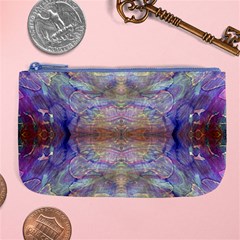 Amethyst Marbling Large Coin Purse by kaleidomarblingart