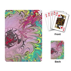 Petals With Marbling Playing Cards Single Design (rectangle) by kaleidomarblingart