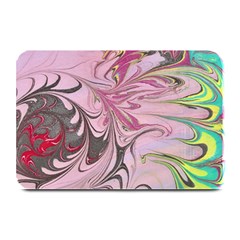 Petals With Marbling Plate Mats by kaleidomarblingart