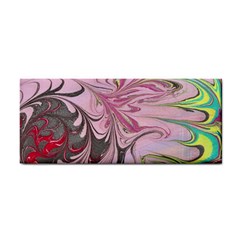 Petals With Marbling Hand Towel by kaleidomarblingart