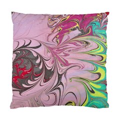 Petals With Marbling Standard Cushion Case (two Sides) by kaleidomarblingart