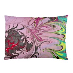 Petals With Marbling Pillow Case by kaleidomarblingart