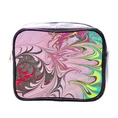 Petals With Marbling Mini Toiletries Bag (one Side) by kaleidomarblingart