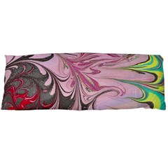 Petals With Marbling Body Pillow Case (dakimakura) by kaleidomarblingart