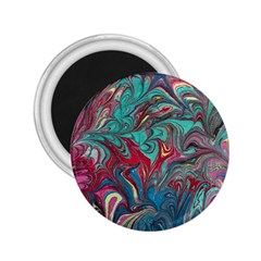 Psychedelic Marbling Patterns Iv 2 25  Magnets by kaleidomarblingart