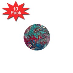 Psychedelic Marbling Patterns Iv 1  Mini Magnet (10 Pack)  by kaleidomarblingart