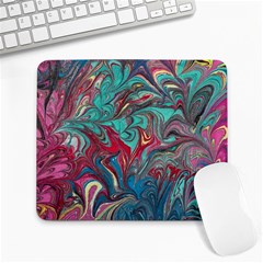 Psychedelic Marbling Patterns Iv Large Mousepads by kaleidomarblingart